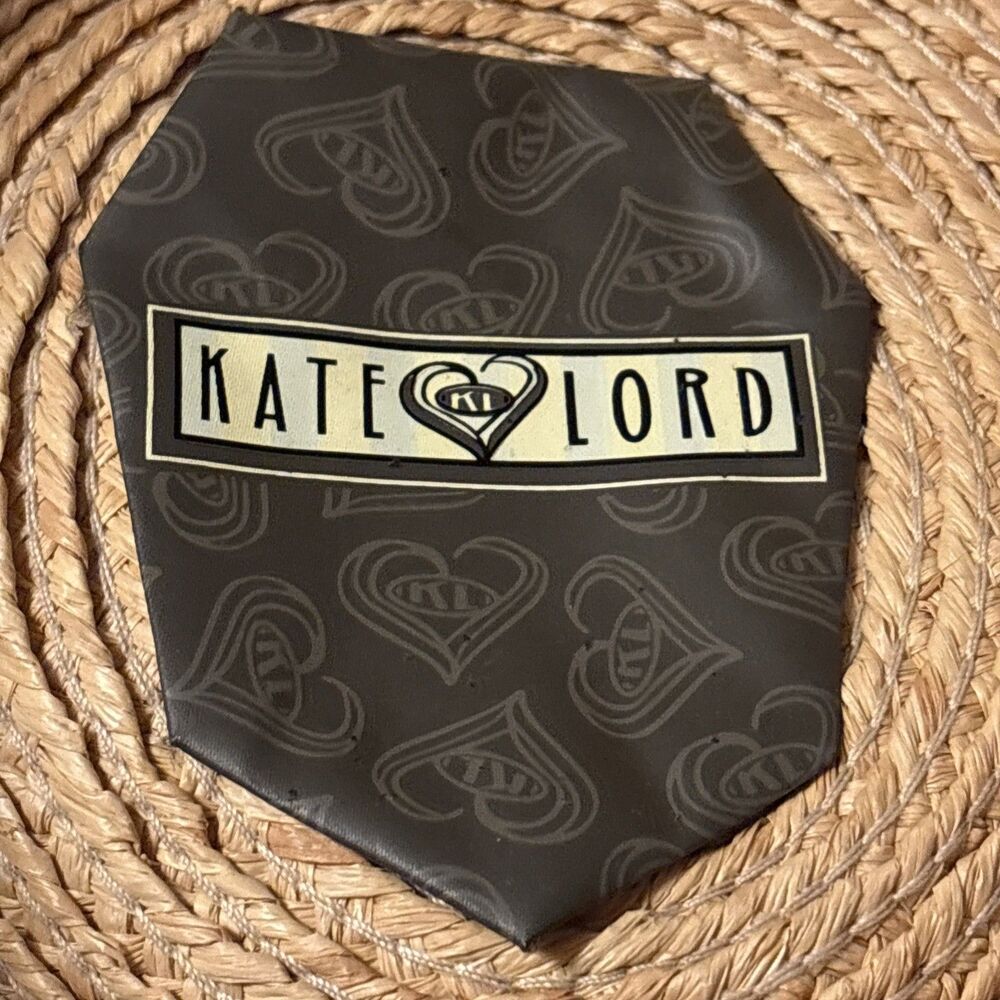 Kate Lord Straw Sun Hat With Mauve Ribbon Size M/L - Picture 6 of 9